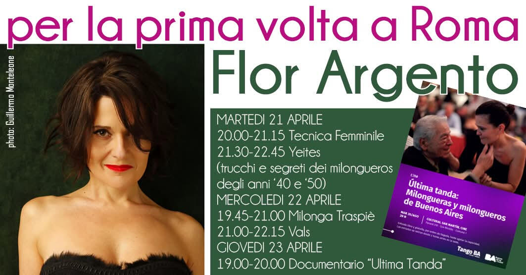 Flor Argento Tango Tango Dancer. Member of CID UNESCO. Teacher. Curator and Producer.